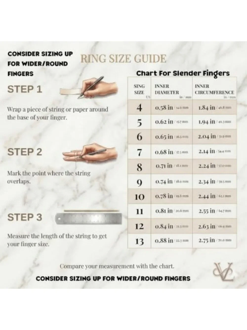 18K Gold Plated Stackable Rings Set for Women, Non-Tarnish CZ Chunky